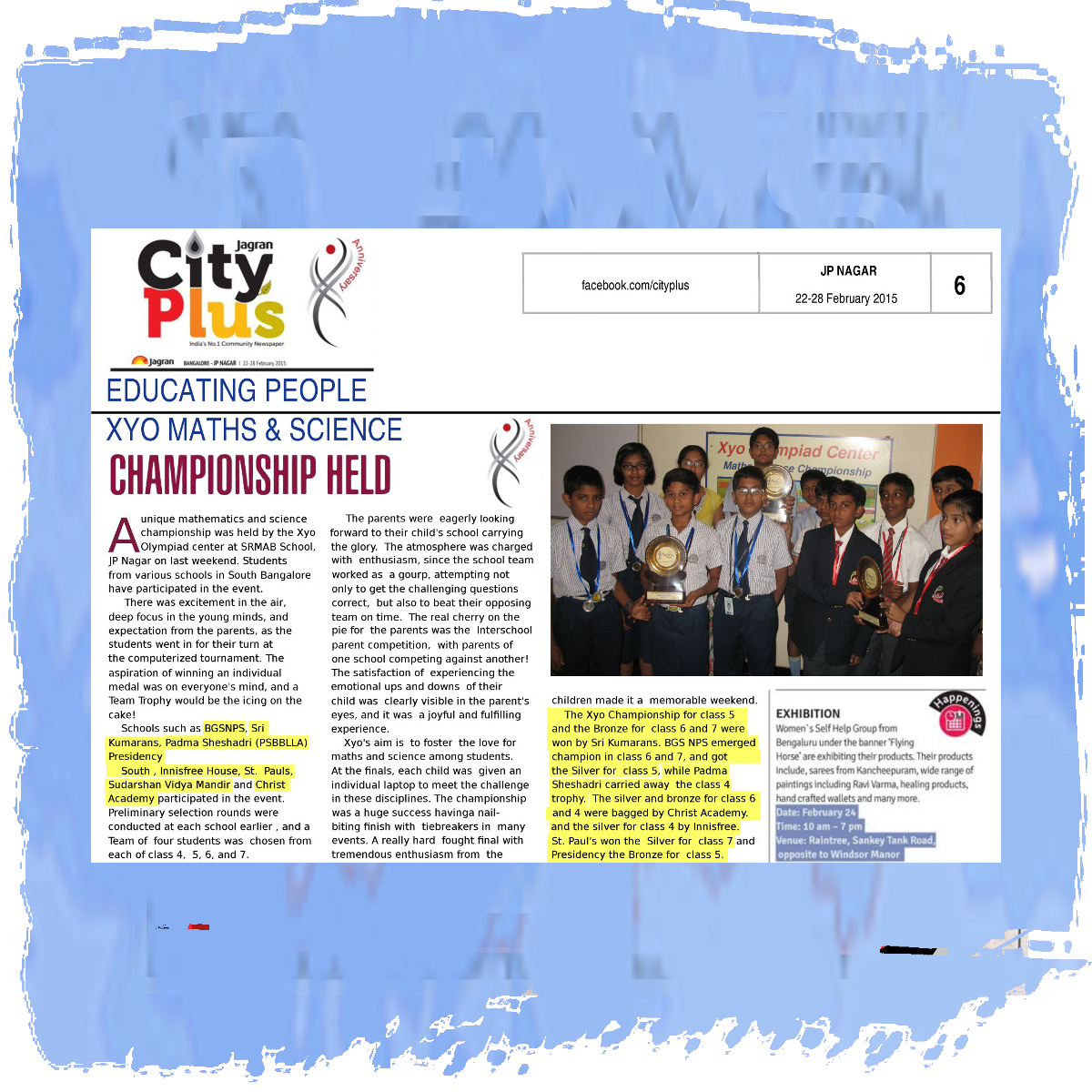 Xyo Maths in City News 2015